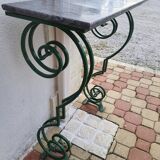 Marble ironwork console