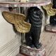 Pair of marble and bronze console tables, Italy, circa 1930