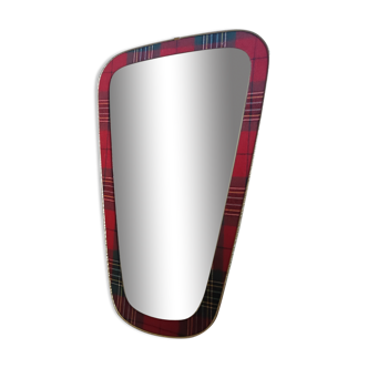 Miroir asymétrique forme libre rétroviseur vintage, 40x60 cm