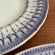 Set of 2 Creil and Montereau blue dishes – vintage serving plates