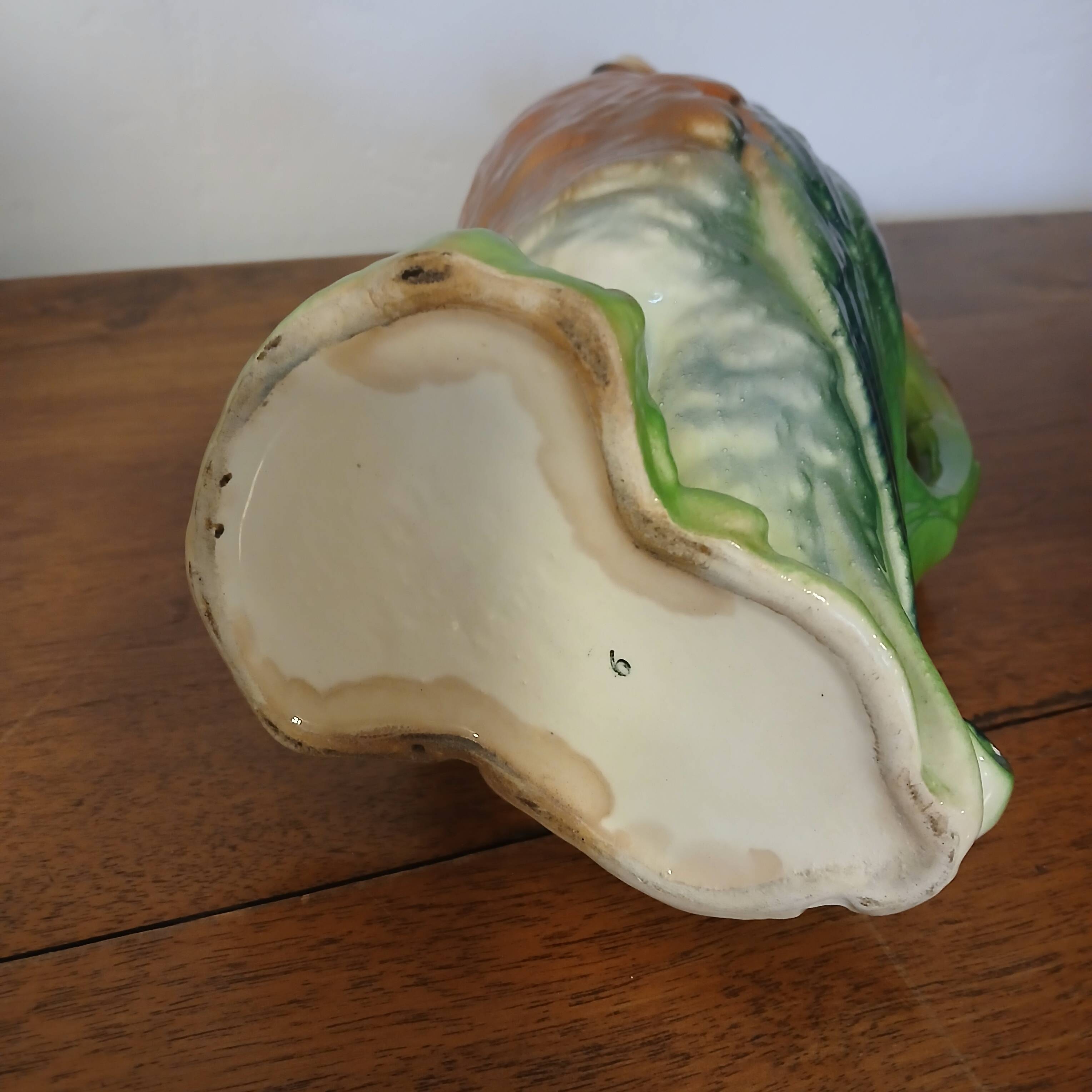 pichet canard en barbotine