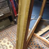 Nineteenth wood frame and gilded stucco