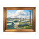 "Boats on the shore" painting