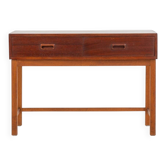 Danish teak hallway console