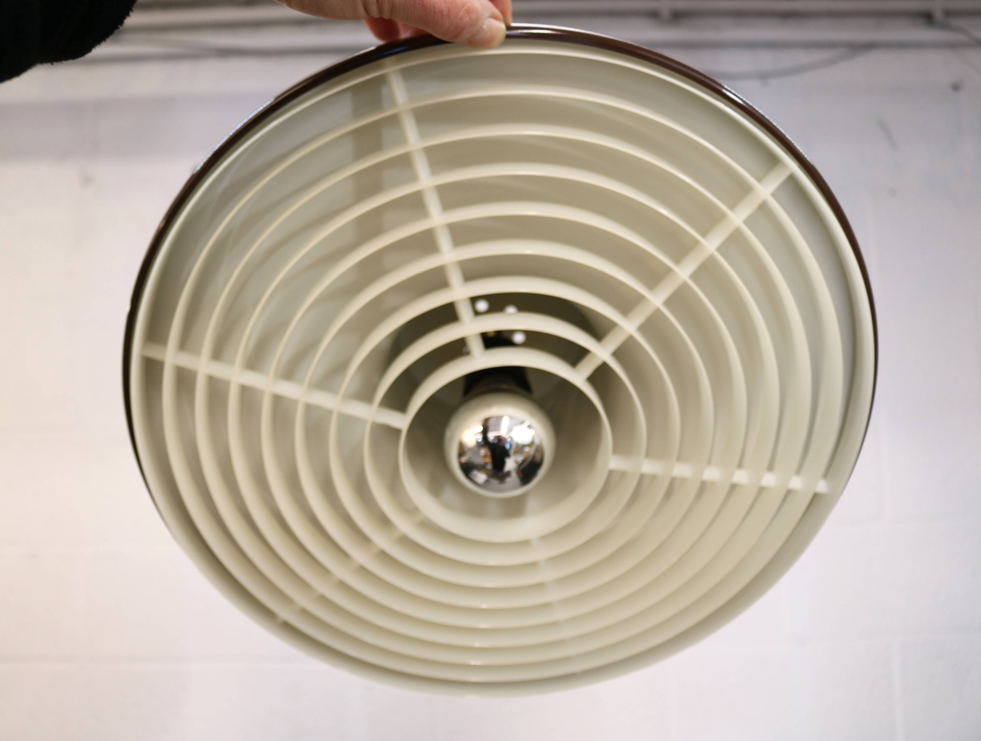 Original brown Danish design hanging lamp - *** Denmark 1970