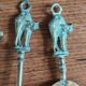 Vintage Brass Fireplace Tools Cat Decor