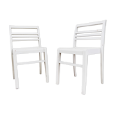 Paire de chaises reconstruction René Gabriel années 50
