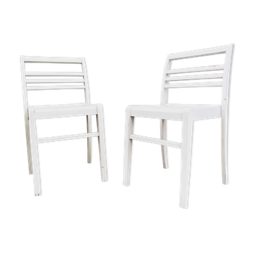 Paire de chaises reconstruction René Gabriel années 50