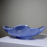 Vintage Chartres model faience and enamel pocket bowl from Longwy.