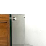 Teak sideboard with glass legs, France - 1990s