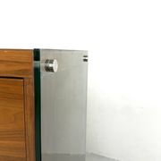 Teak sideboard with glass legs, France - 1990s