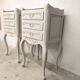 2 tables de chevet vintage en noyer