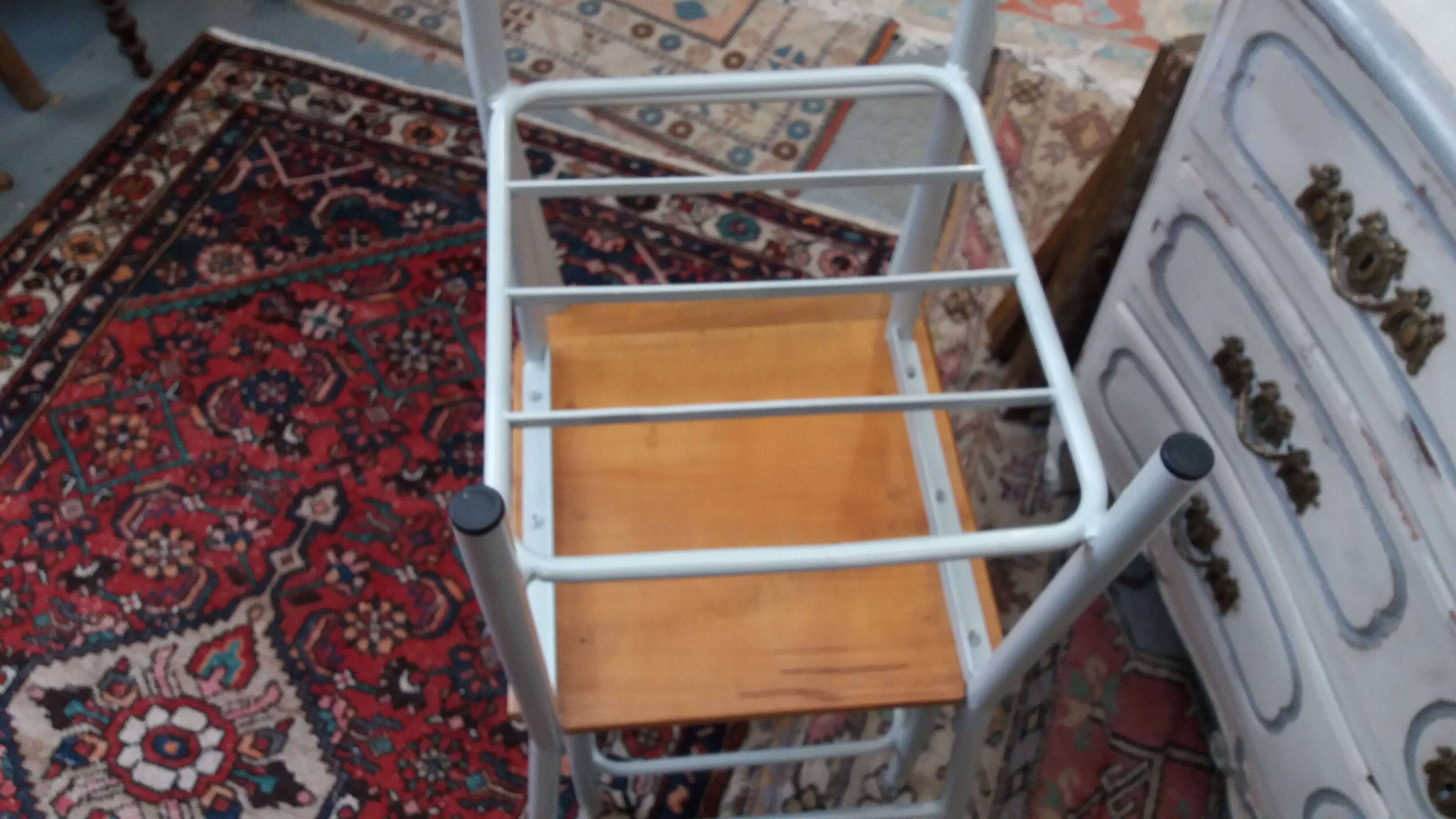 Paire de chaises en fer années 50