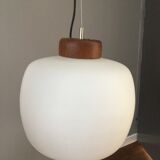Suspension Reggiani opaline and teak