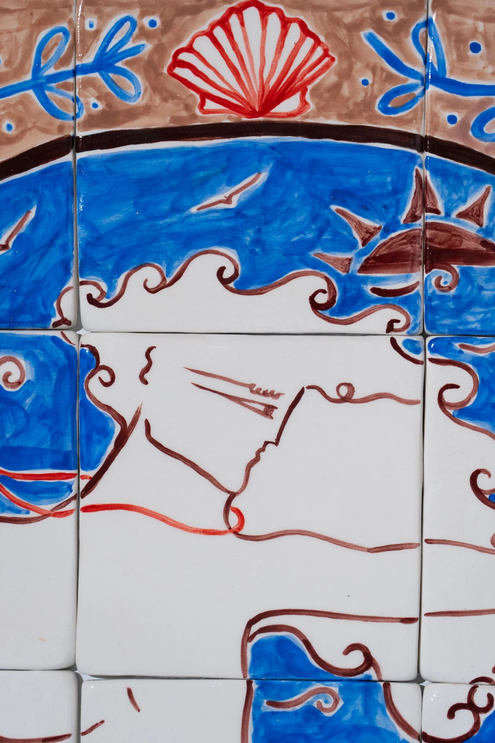 La Chasseresse - Peinture en mosaïque 39 cm x 52 cm