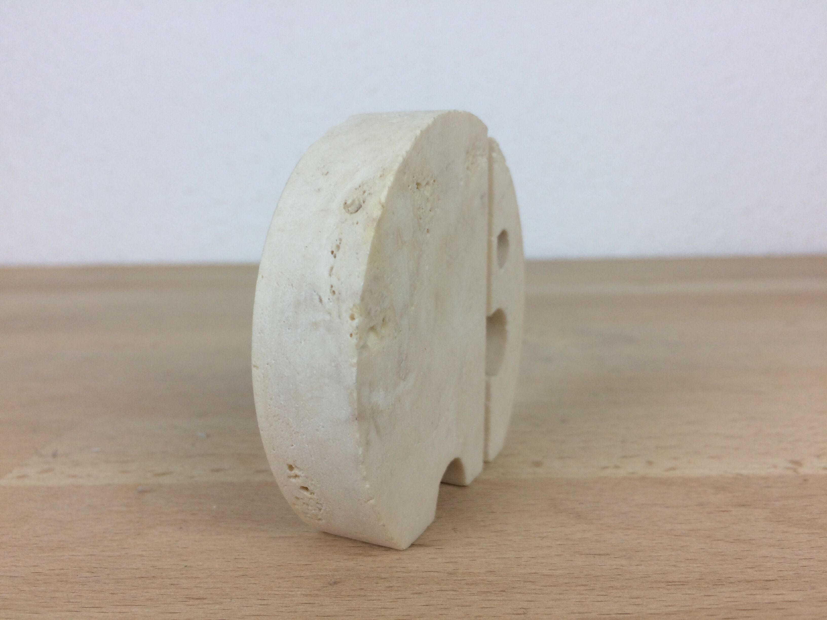 Fratelli Mannelli elephant paper press in travertine