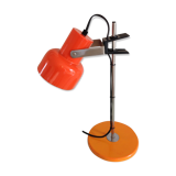Sliding desk lamp orange vintage 70s