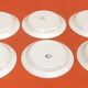 6 soup plates Boch Frères La Louvière Belgian manufacture