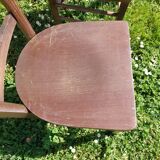 2 vintage wooden bistro chairs