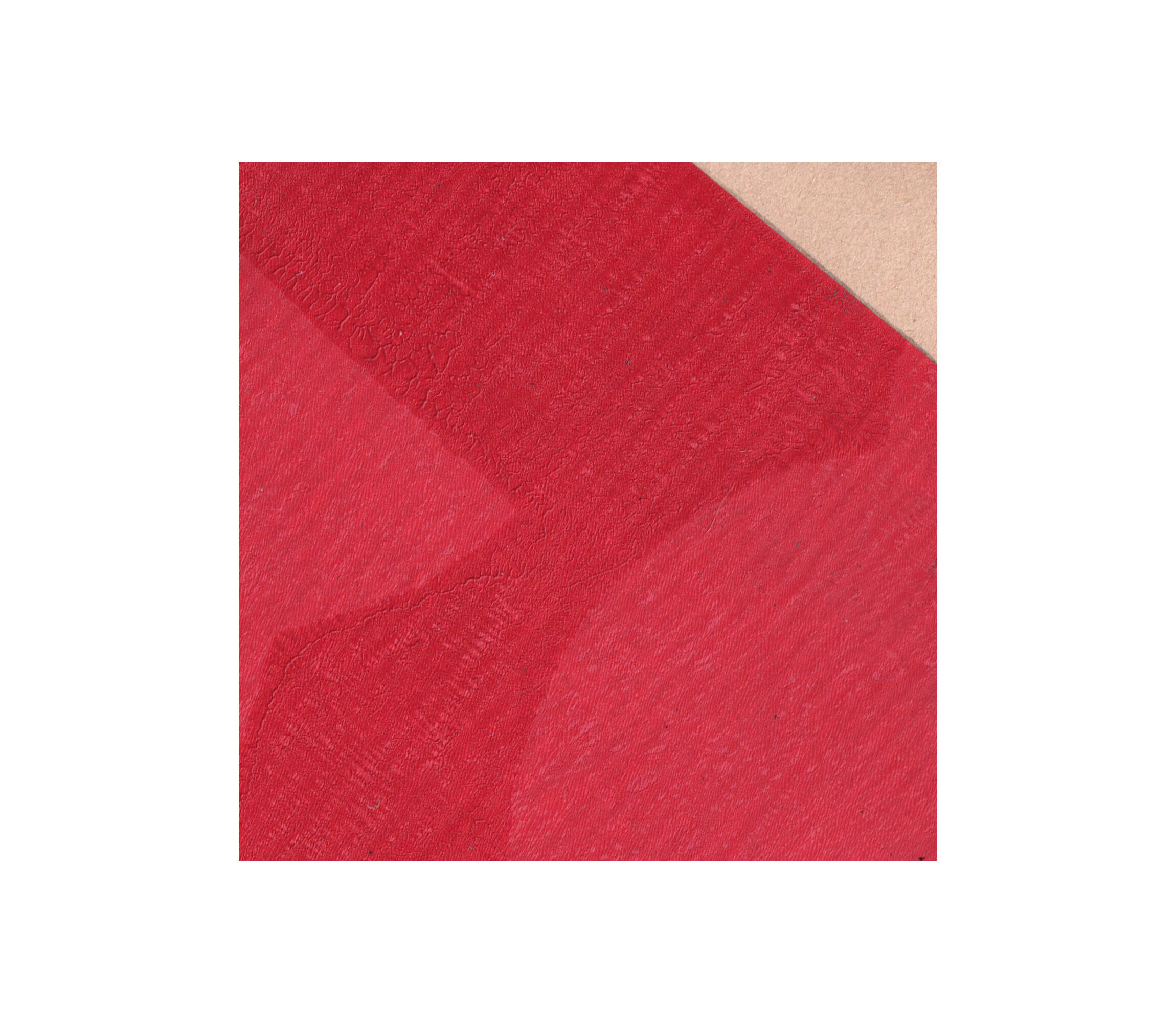 Painting and collage on antique paper - M699 - Indian pink - signed eawy
