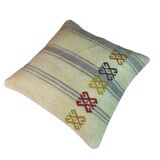 Housse de coussin kilim turc vintage, 40 x 40 cm