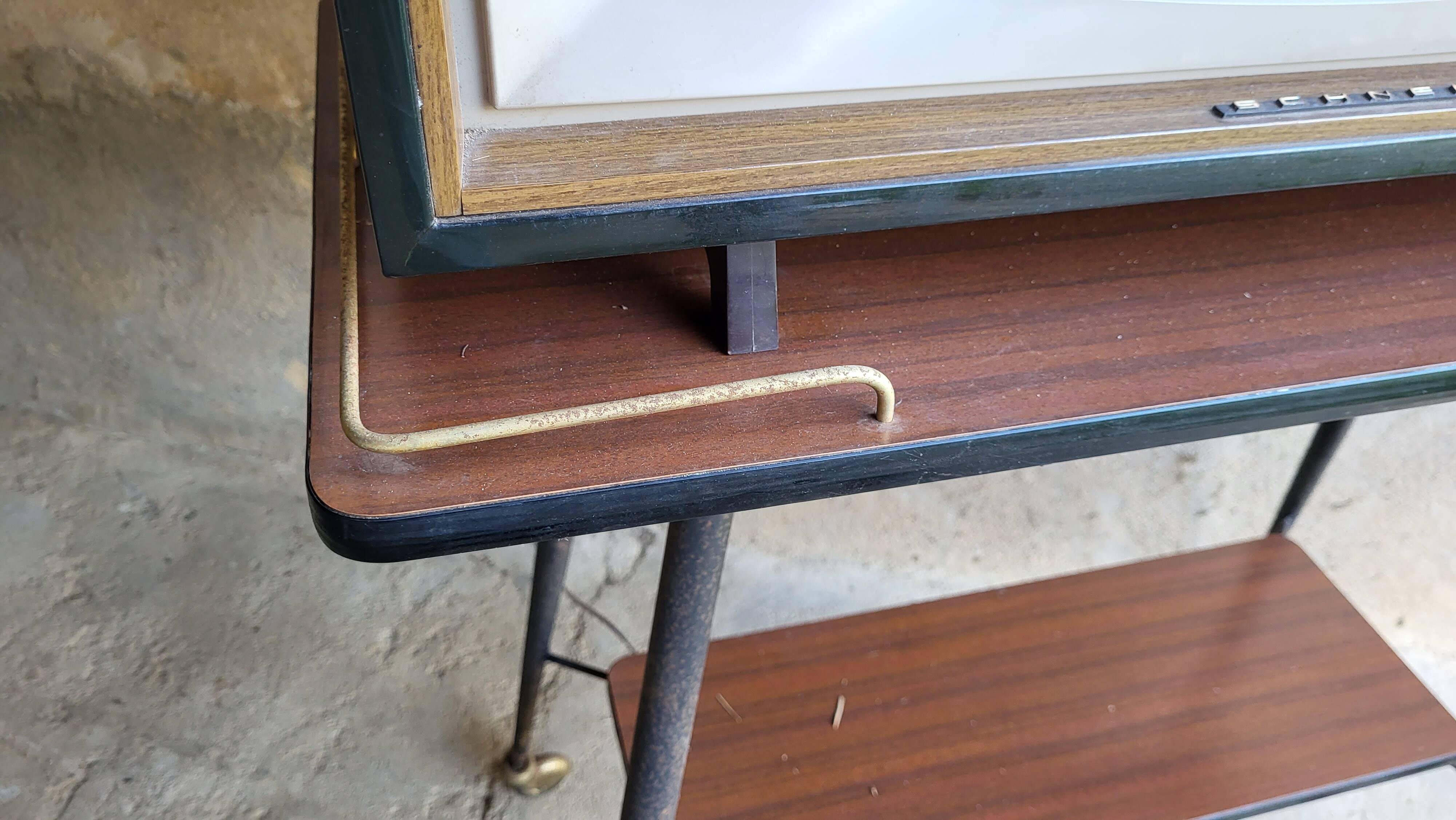 Vintage television & its furniture