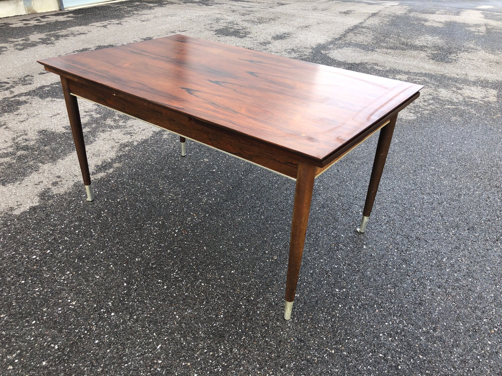Rosewood table with extensions 1950