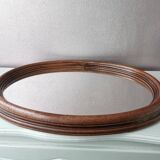Vintage oval mirror from the 80s