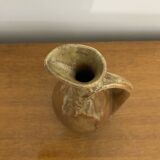 Ancien pichet carafe denbac grès flammé marron vintage