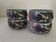 Set of 4 bowls with thistle hand decoration - 1970s