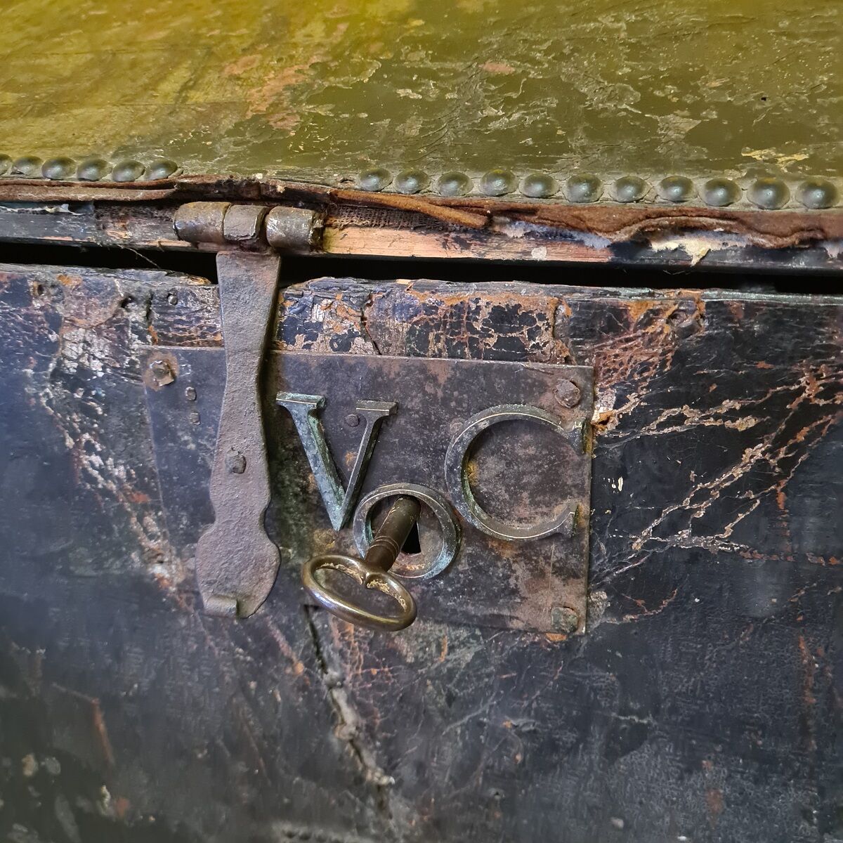 Antique Colonial VOC Chest, circa 1750-1800
