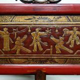 Antique Chinese bench carved and hand painted circa 1890