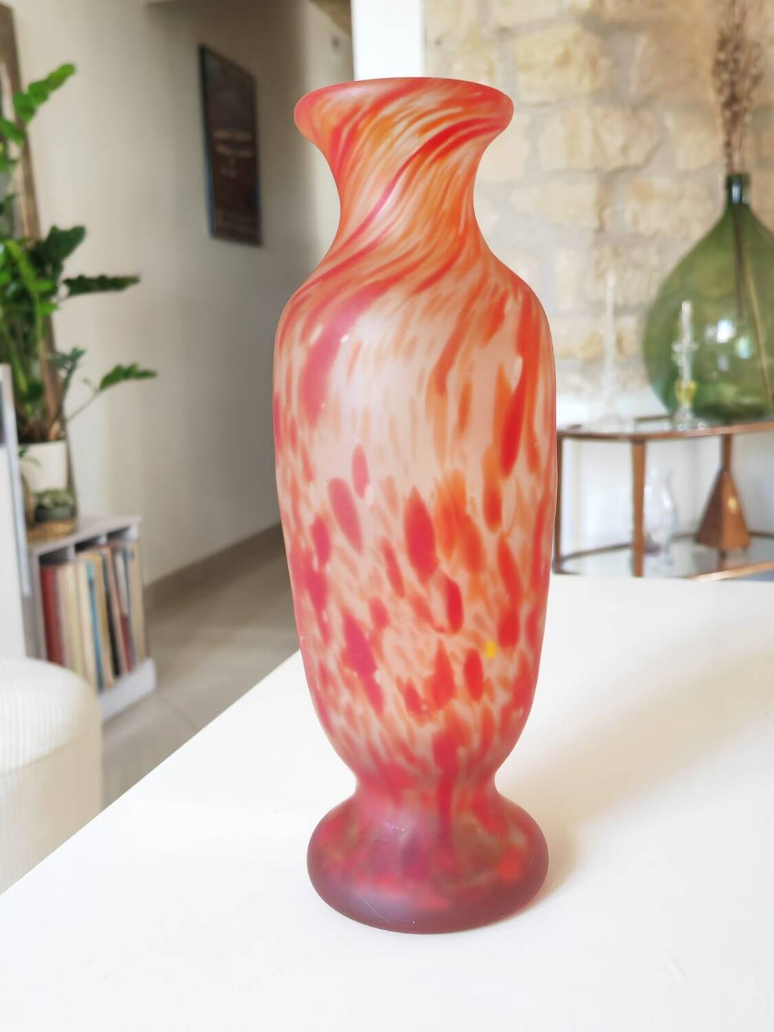Glass paste vase