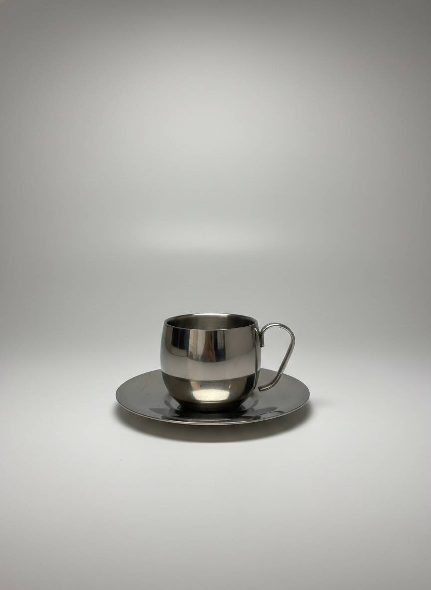 Service à café vintage inox 18/10 imco design italien