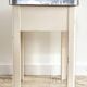 Vintage wooden trunk stool