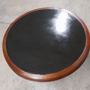 Art deco pedestal table in rosewood