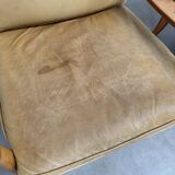 Ensemble de fauteuils en cuir des années 1960 par Knoll