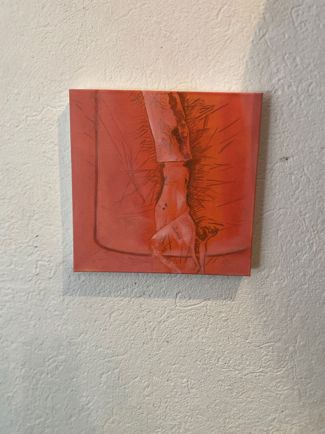 Poulpe huile sur toile