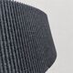Lampe sur pied Van De Heg design chrome / abat-jour noir strié