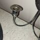 2 chrome candlestick wall lights from the 70s