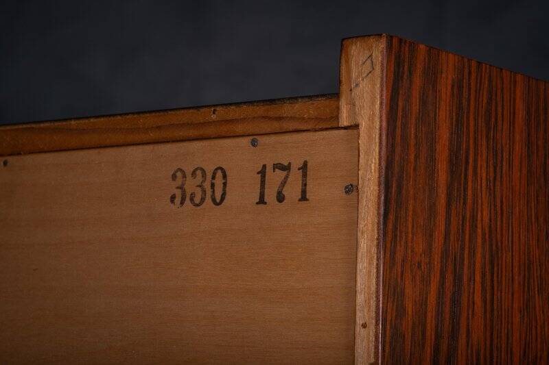 Rosewood Bookcase attributed to Johannes Sorth for Nexø Møbelfabrik, 1960s