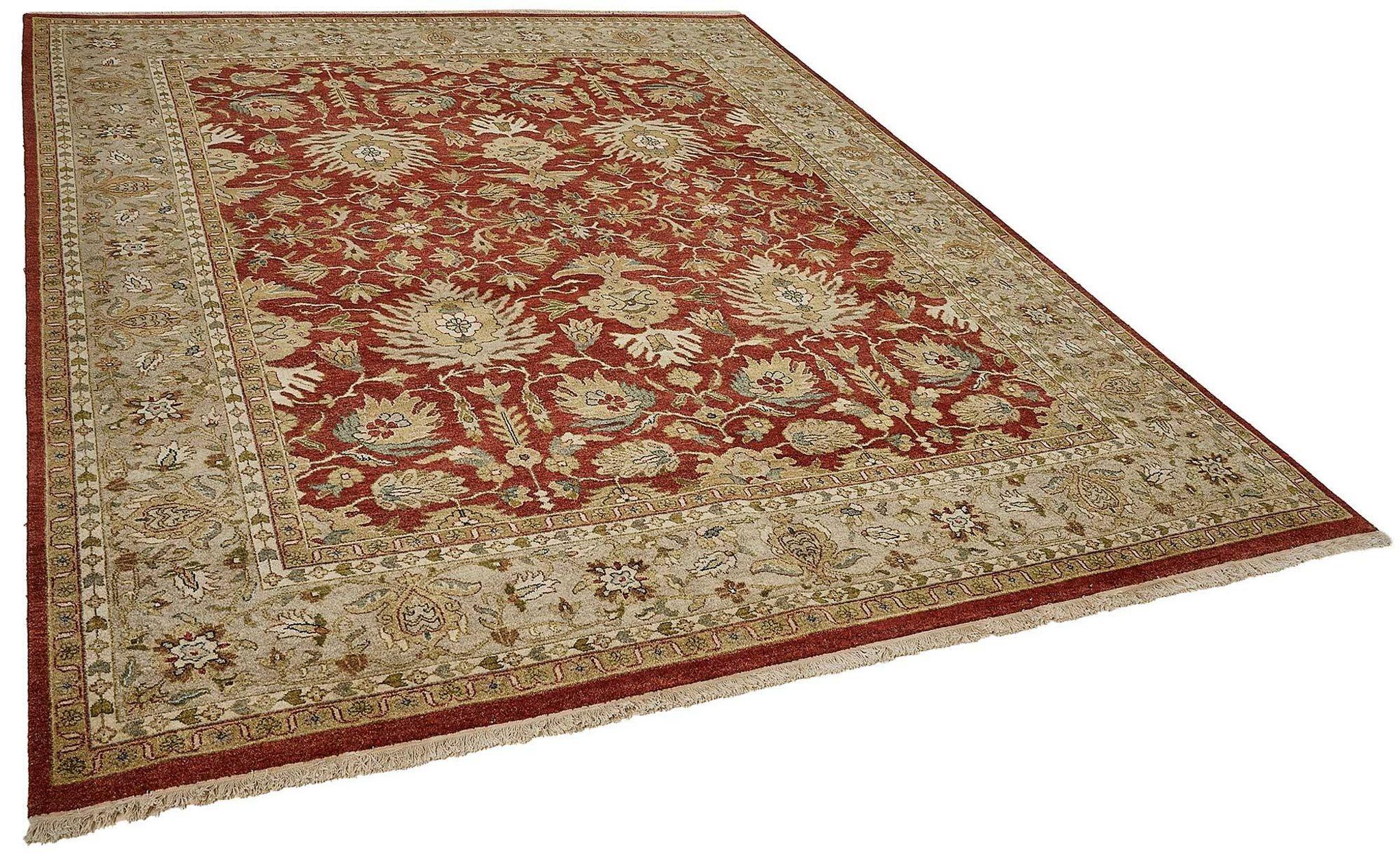 Turkish Handknotted Wool Oushak Rug 244 cm x 305 cm