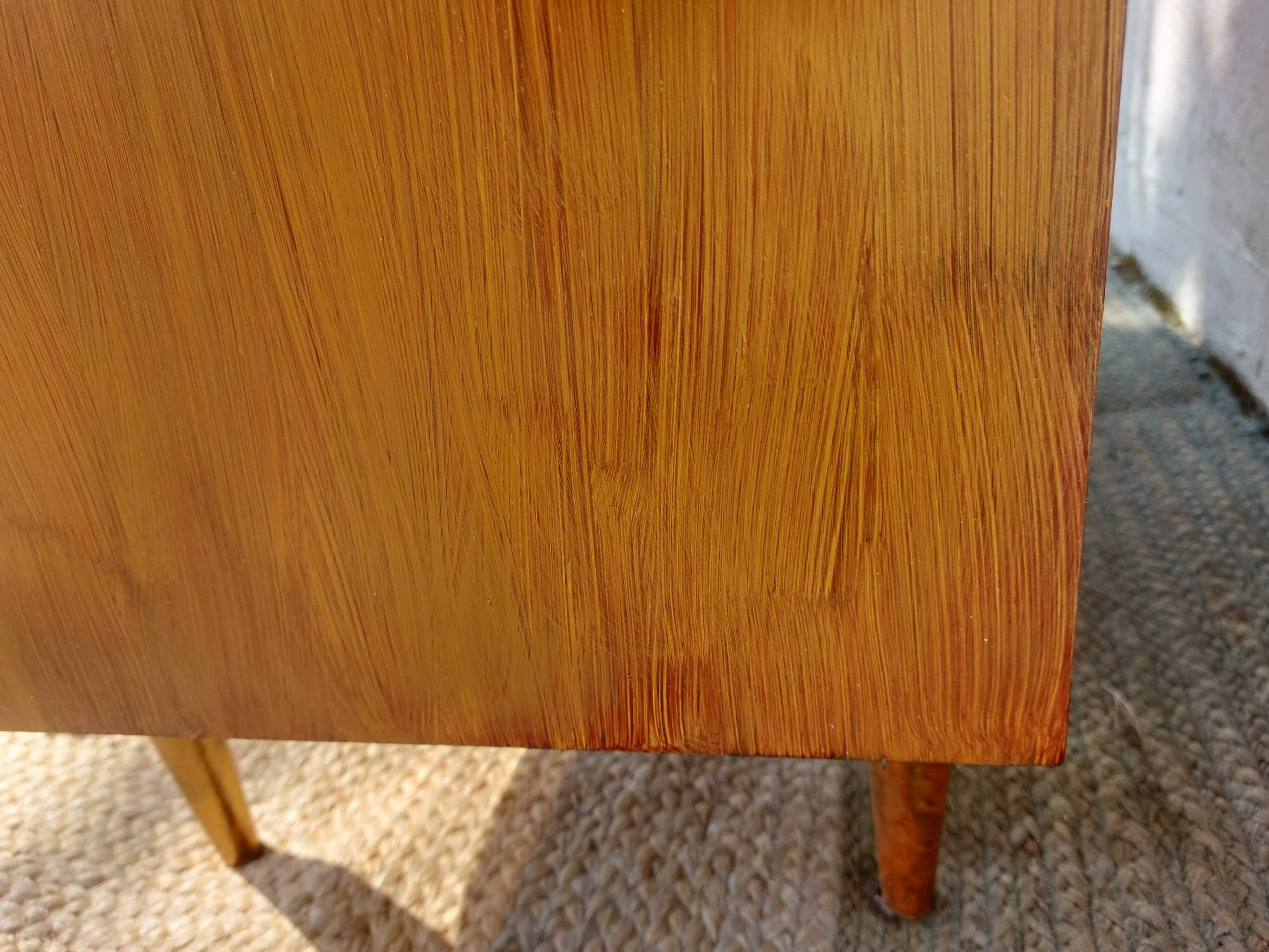 vintage commode, tapered legs