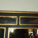 70s rectangular mirror in gilded wood