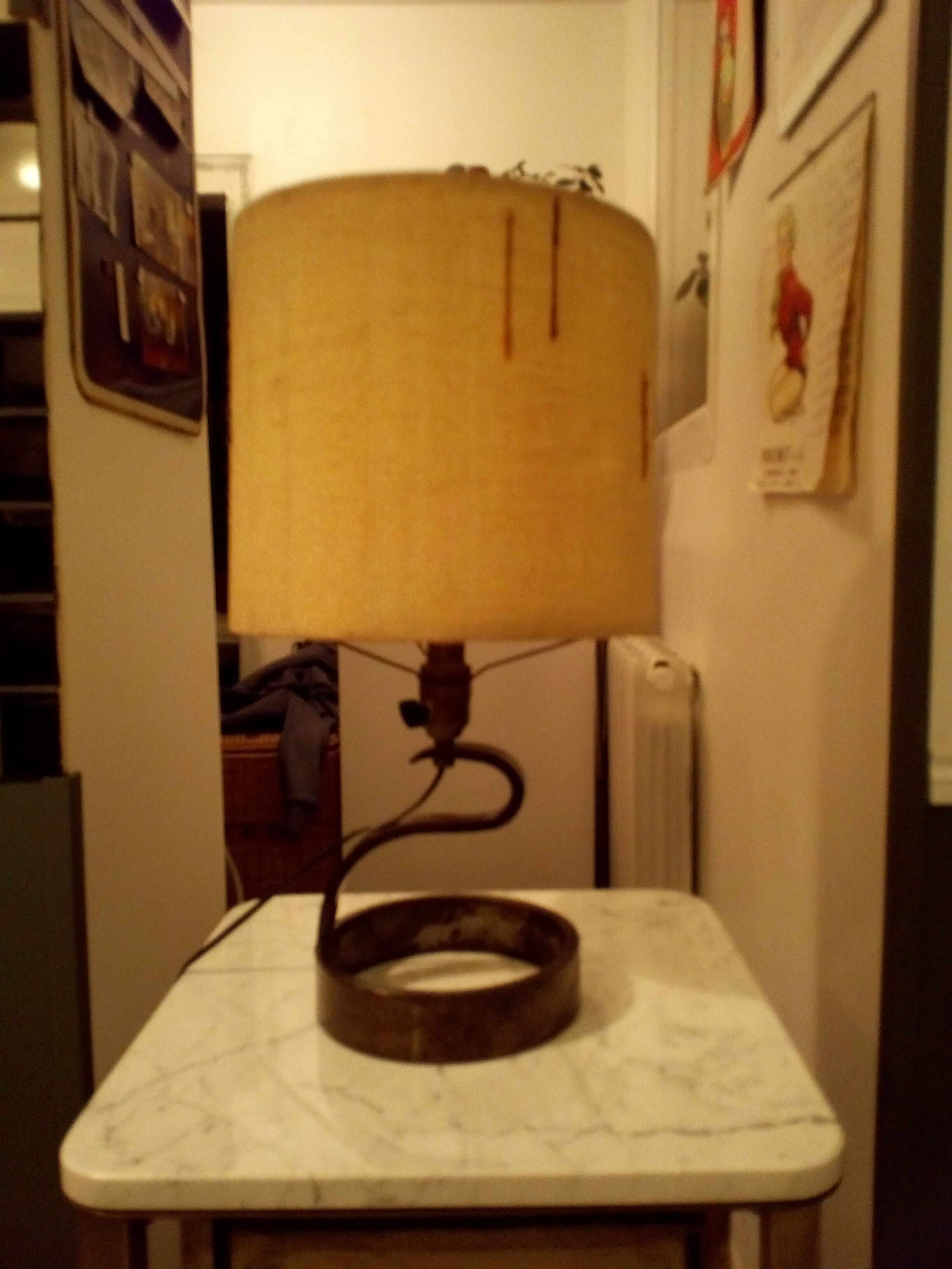 Lamp in wrought iron