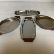 4 raviers métal et bois style scandinave