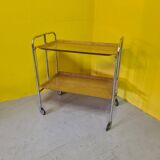 Collapsible Chrome Serving Trolley, 1970s