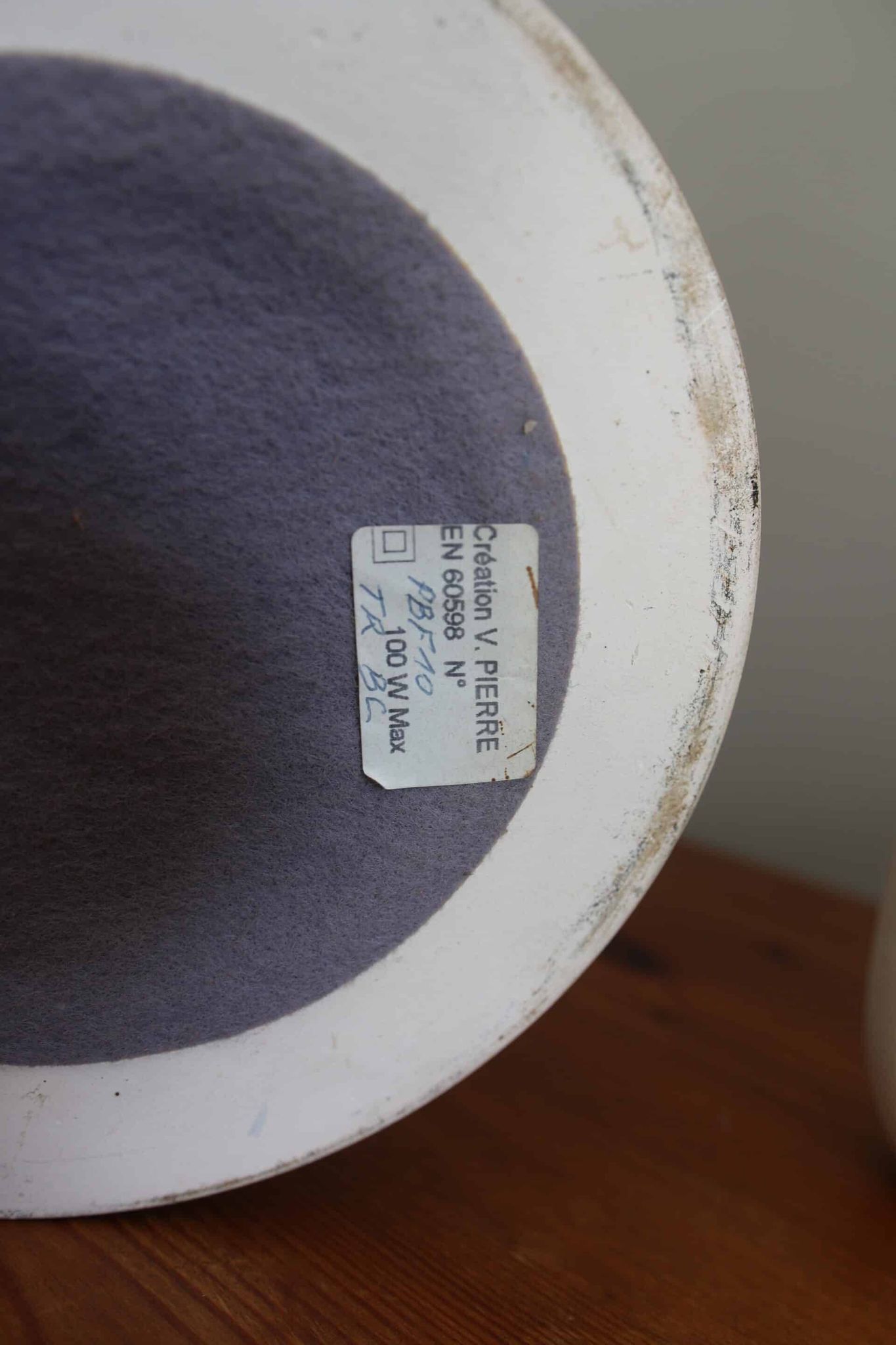 Lampe à poser en céramique craquelée, années 80
