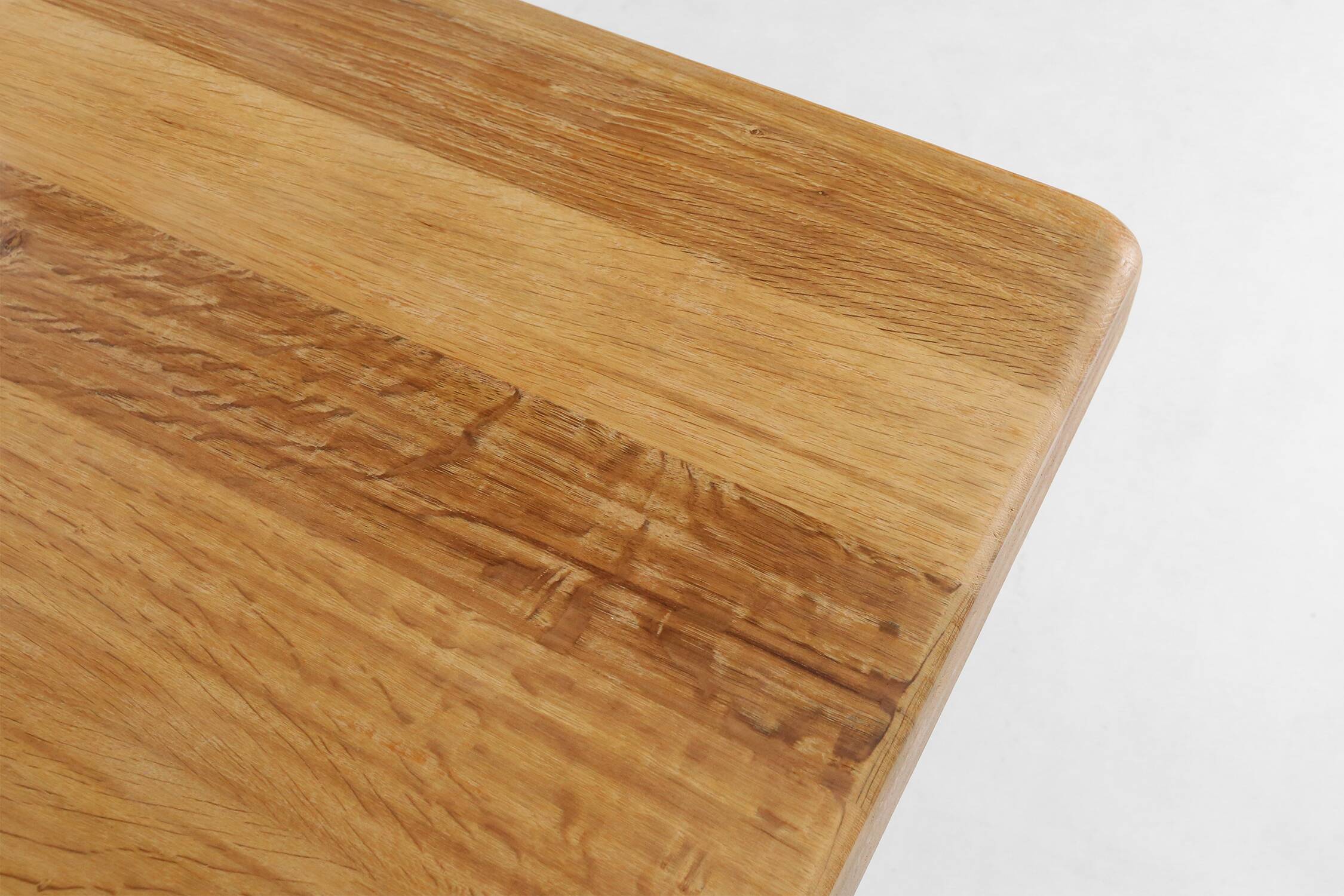 Rustic mid-century French dining table in oak from the 1950s