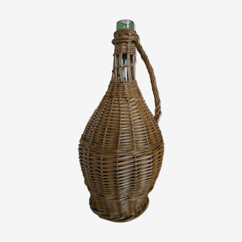 Bottle in wicker